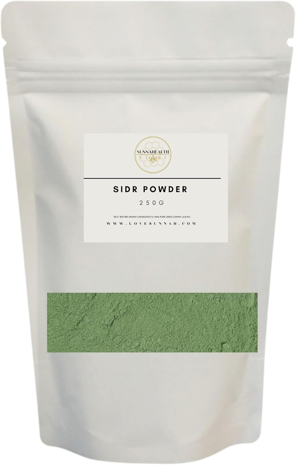Pure Sidr Leaf Powder From Madinah | Lote Tree Leaf Powder | 200g Resealable Bag